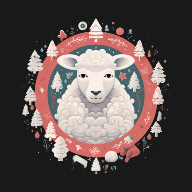 Sheep in Ornament, Love Farm Animals by logiamerch