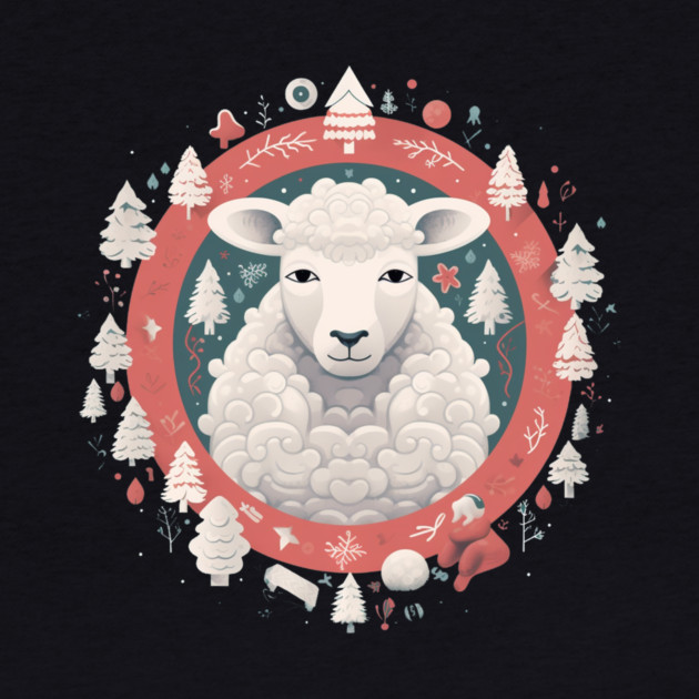 Sheep in Ornament, Love Farm Animals by logiamerch