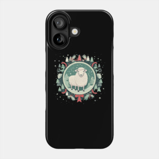 Sheep in Ornament, Love Farm Animals Phone Case