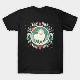 Sheep in Ornament, Love Farm Animals T-Shirt