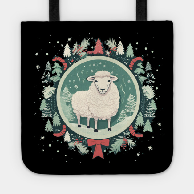 Sheep in Ornament, Love Farm Animals Tote by logiamerch