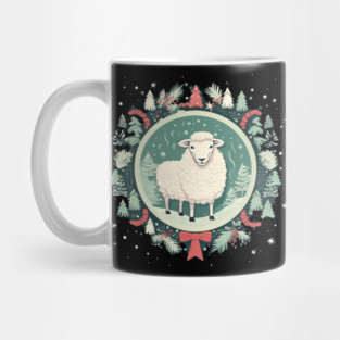 Sheep in Ornament, Love Farm Animals Mug