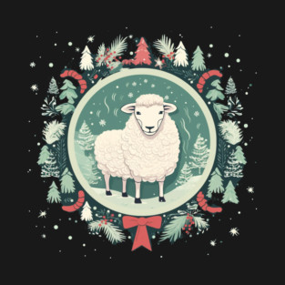 Sheep in Ornament, Love Farm Animals T-Shirt
