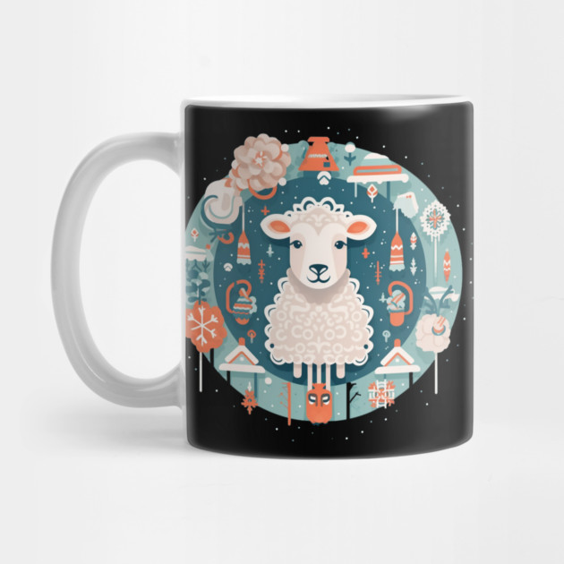 Sheep in Ornament, Love Farm Animals by logiamerch