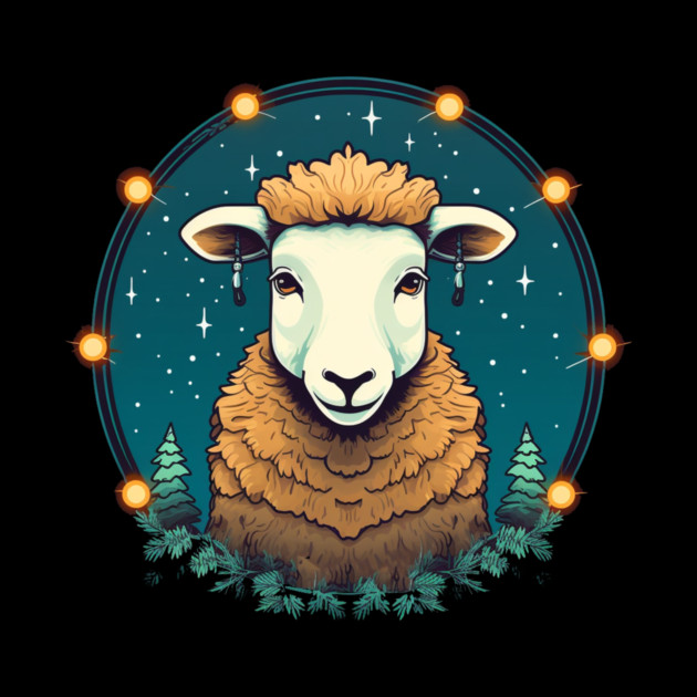 Sheep in Ornament, Love Farm Animals by logiamerch