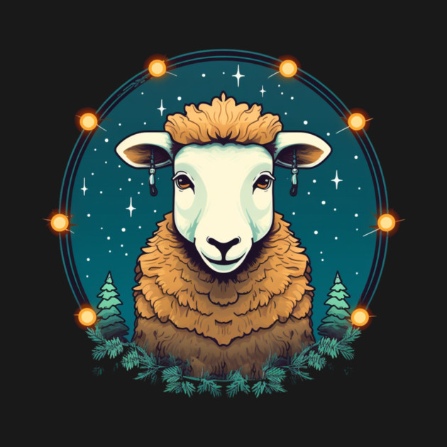 Sheep in Ornament, Love Farm Animals by logiamerch