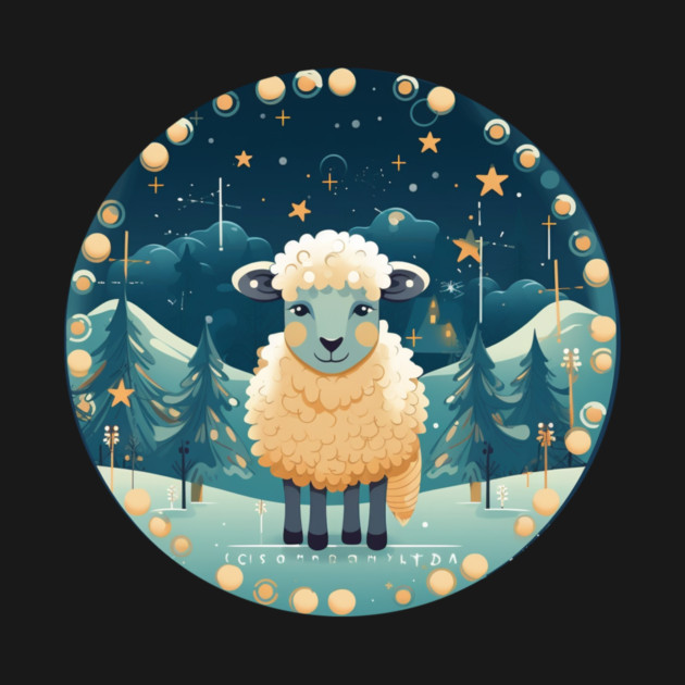 Sheep in Ornament, Love Farm Animals by logiamerch