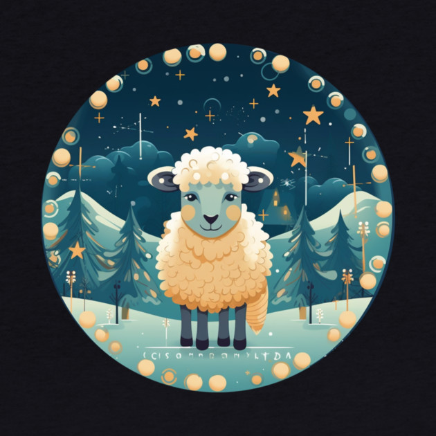 Sheep in Ornament, Love Farm Animals by logiamerch