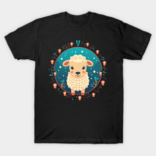 Sheep in Ornament, Love Farm Animals T-Shirt
