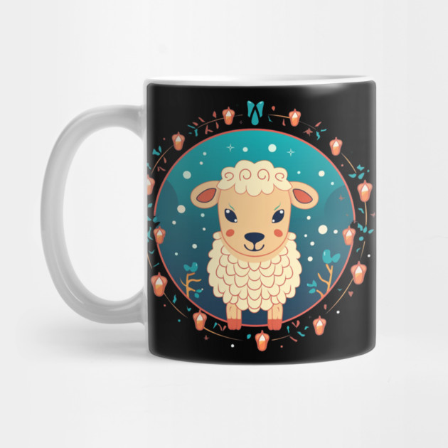 Sheep in Ornament, Love Farm Animals by logiamerch
