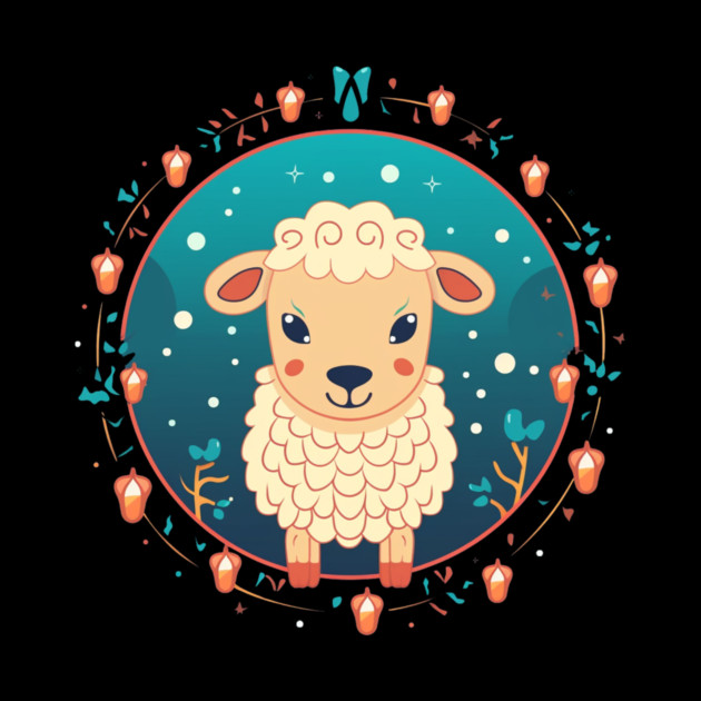 Sheep in Ornament, Love Farm Animals by logiamerch