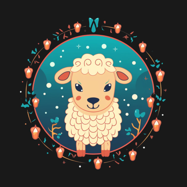 Sheep in Ornament, Love Farm Animals by logiamerch