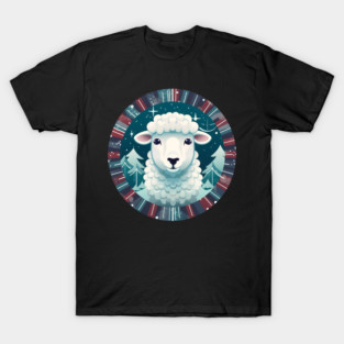 Sheep in Ornament, Love Farm Animals T-Shirt