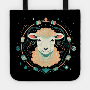 Sheep in Ornament, Love Farm Animals Tote