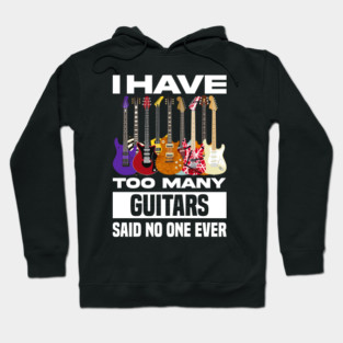 I Have Too Many Guitars Said No One Ever Hoodie