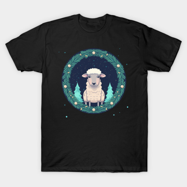Sheep in Ornament, Love Farm Animals T-Shirt by logiamerch