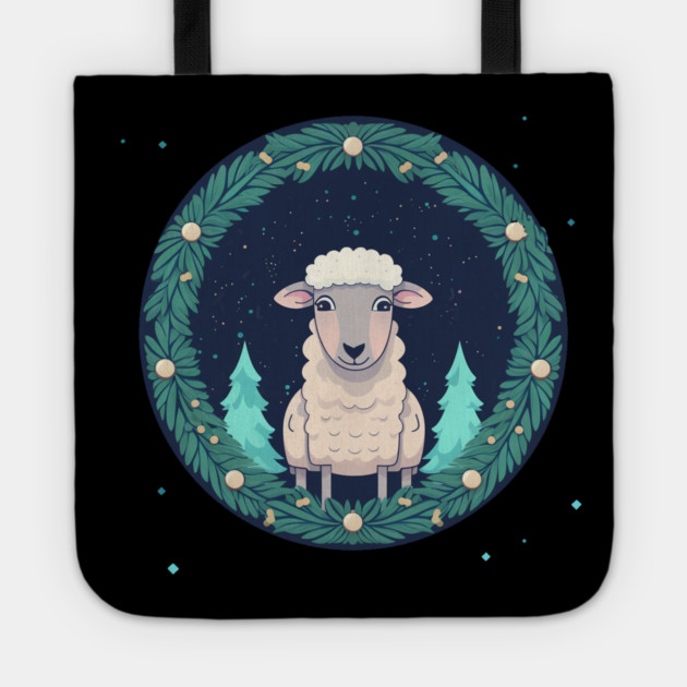 Sheep in Ornament, Love Farm Animals Tote by logiamerch