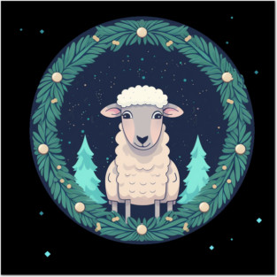 Sheep in Ornament, Love Farm Animals Posters and Art