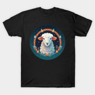 Sheep in Ornament, Love Farm Animals T-Shirt