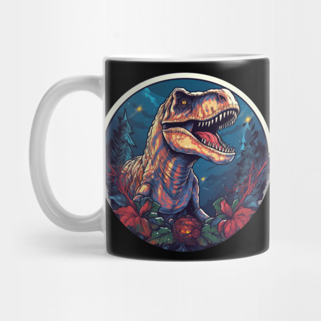 T rex in Ornament, Love Dinosaurs by logiamerch