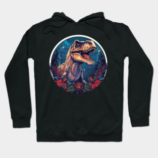 T rex in Ornament, Love Dinosaurs Hoodie