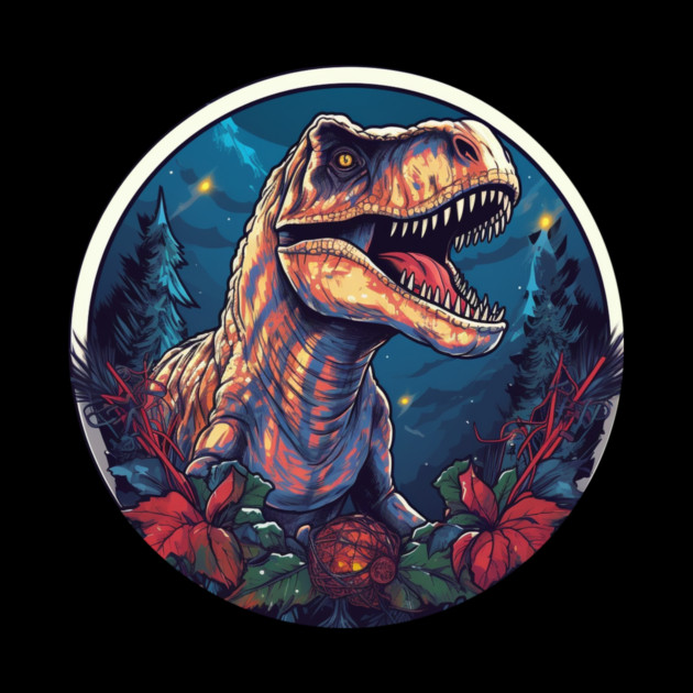 T rex in Ornament, Love Dinosaurs by logiamerch