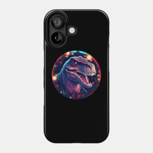 T rex in Ornament, Love Dinosaurs Phone Case
