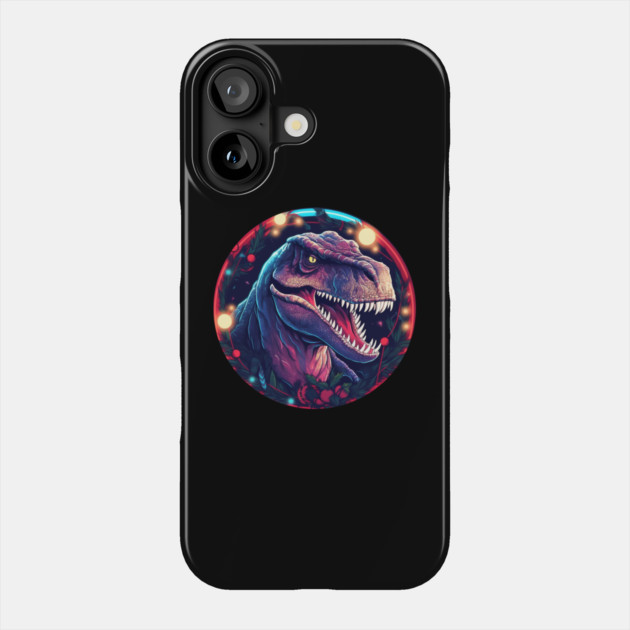 T rex in Ornament, Love Dinosaurs Phone Case by logiamerch