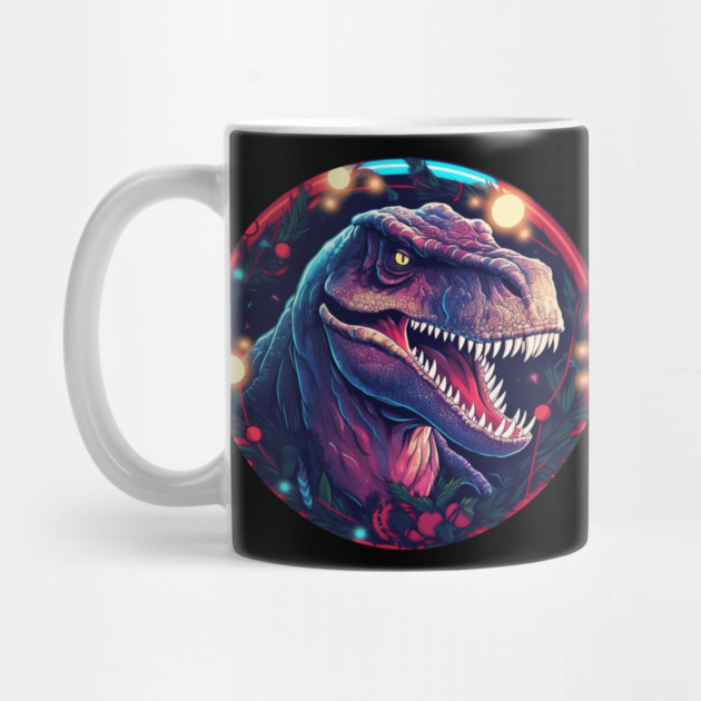 T rex in Ornament, Love Dinosaurs by logiamerch