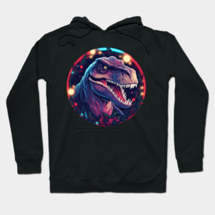 T rex in Ornament, Love Dinosaurs Hoodie