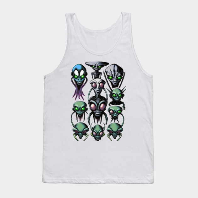 Aliens Exist Tank Top by Pixel Threads 