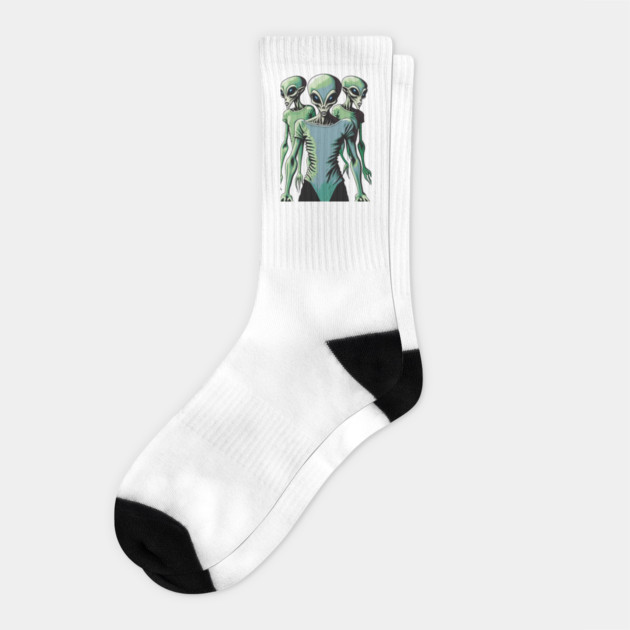 Alien Abductees Socks by Pixel Threads 