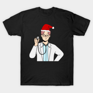 Festive Christmas Gift For Doctors | Physician Holiday T-Shirt
