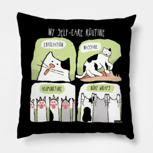 My Self-Care Routine Pillow