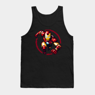 Pixel Ironman Iron Man Retro San Tank Top