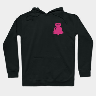 Pink Christmas bell pixel art Hoodie