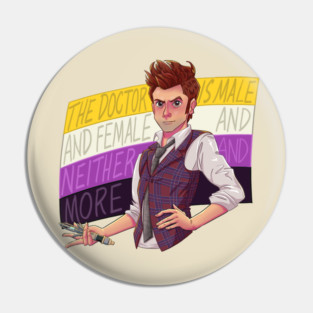 Nonbinary Doctor Who - Fourteenth Doctor Pin