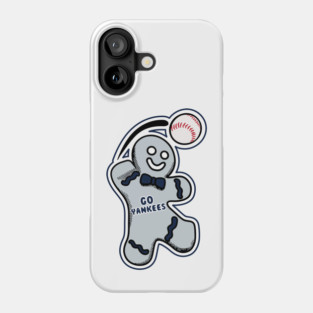 New York Yankees Gingerbread Man Phone Case