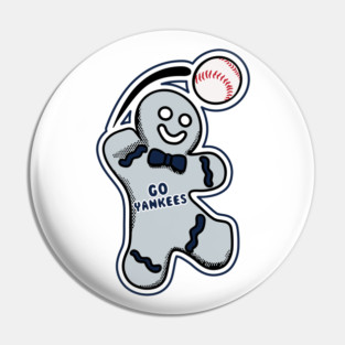 New York Yankees Gingerbread Man Pin