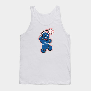 Los Angeles Dodgers Gingerbread Man Tank Top