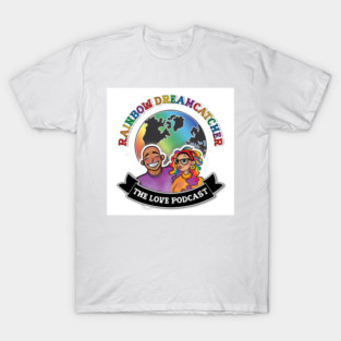 Rainbow Dreamcatcher The Love Podcast Logo T-Shirt