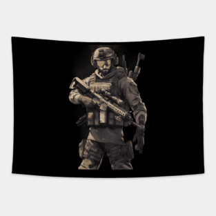 Tactical Soldier Tapestry