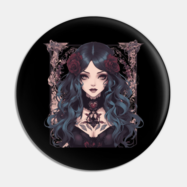 Goth Beauty Pin by animegirlnft