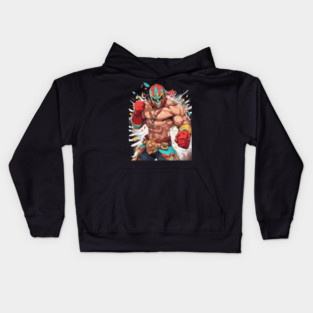Mexican Wrestler Kids Hoodie