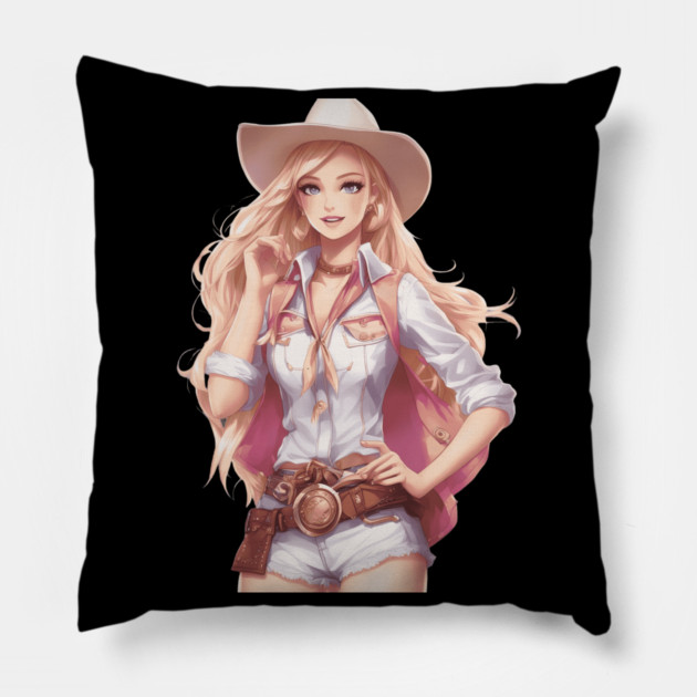 Rodeo Girl Pillow by animegirlnft
