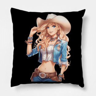 Wild West Woman Pillow