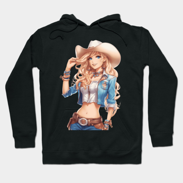 Wild West Woman Hoodie by animegirlnft