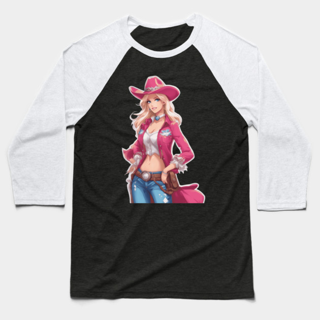 Lady Sherrif Baseball T-Shirt by animegirlnft