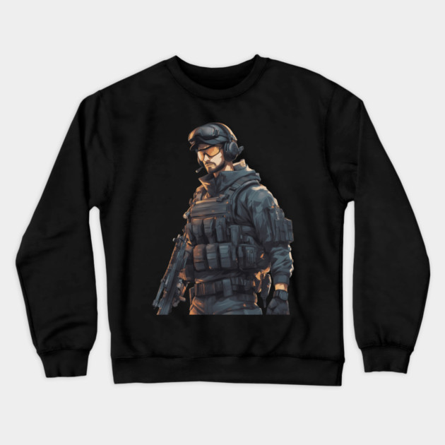 Anti Terrorist Squad Crewneck Sweatshirt by animegirlnft
