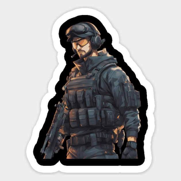Anti Terrorist Squad Sticker by animegirlnft